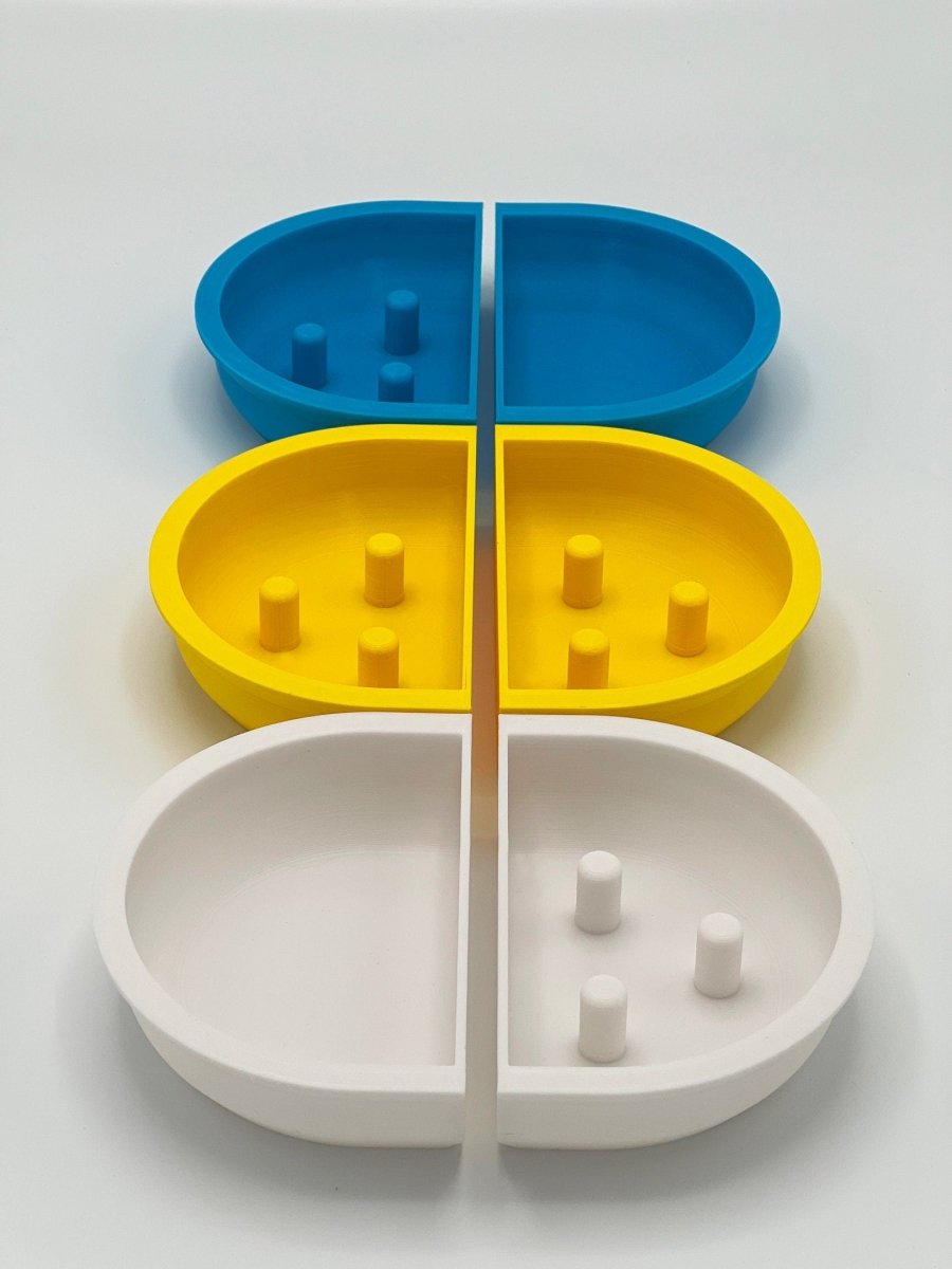 SureFeed® Slow Feed Half Bowl (2 halves) - Purrposeful Prints