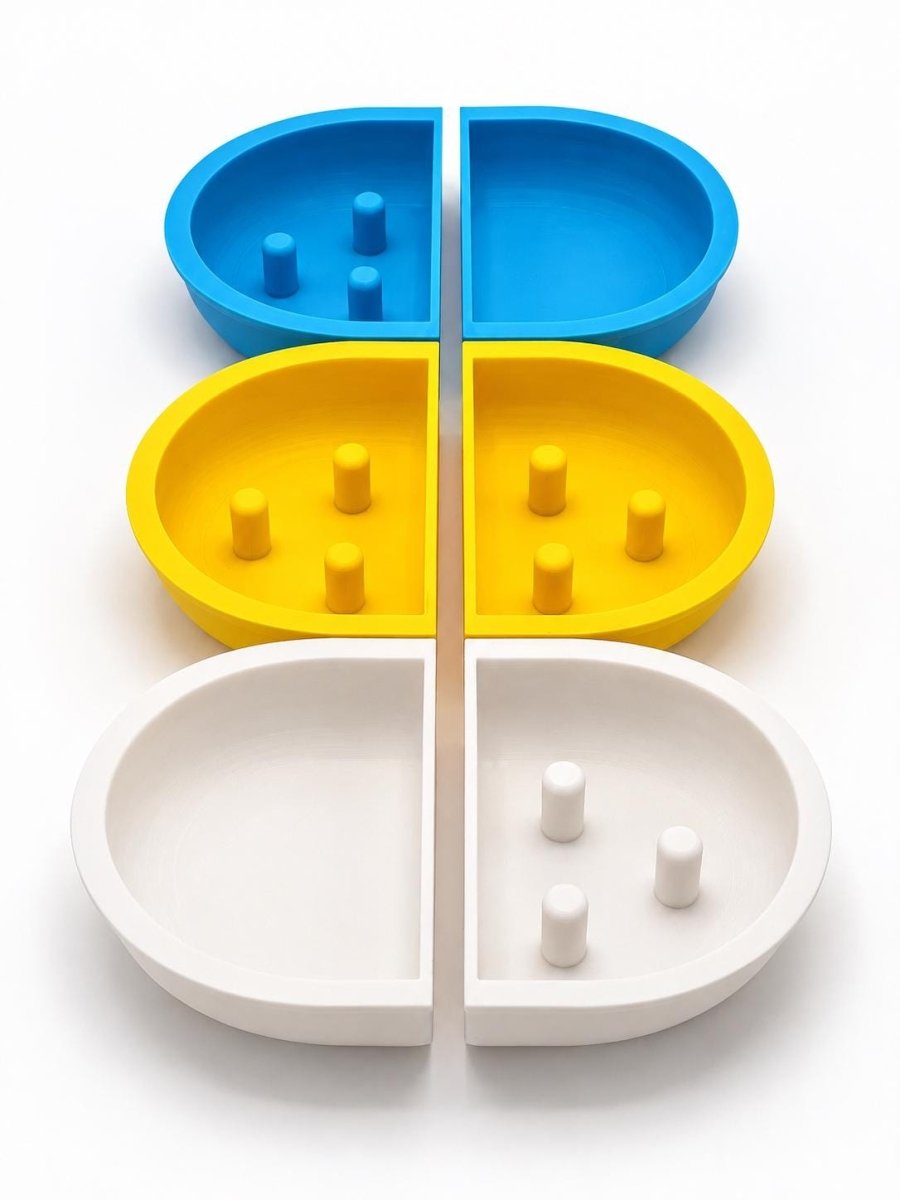 SureFeed® Slow Feed Half Bowl (2 halves) - Purrposeful Prints
